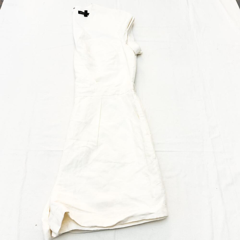 Banana Republic Short Jumpsuit Off White Pant Suit Size 12 - Picture 5 of 5